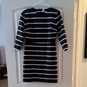 Old Navy Black and White Striped Dress